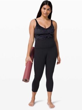 Lululemon Crushed Align Tank - Crushed Velvet Black size 10